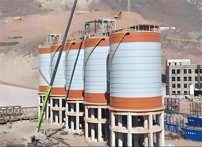 红山街道高架钢板仓